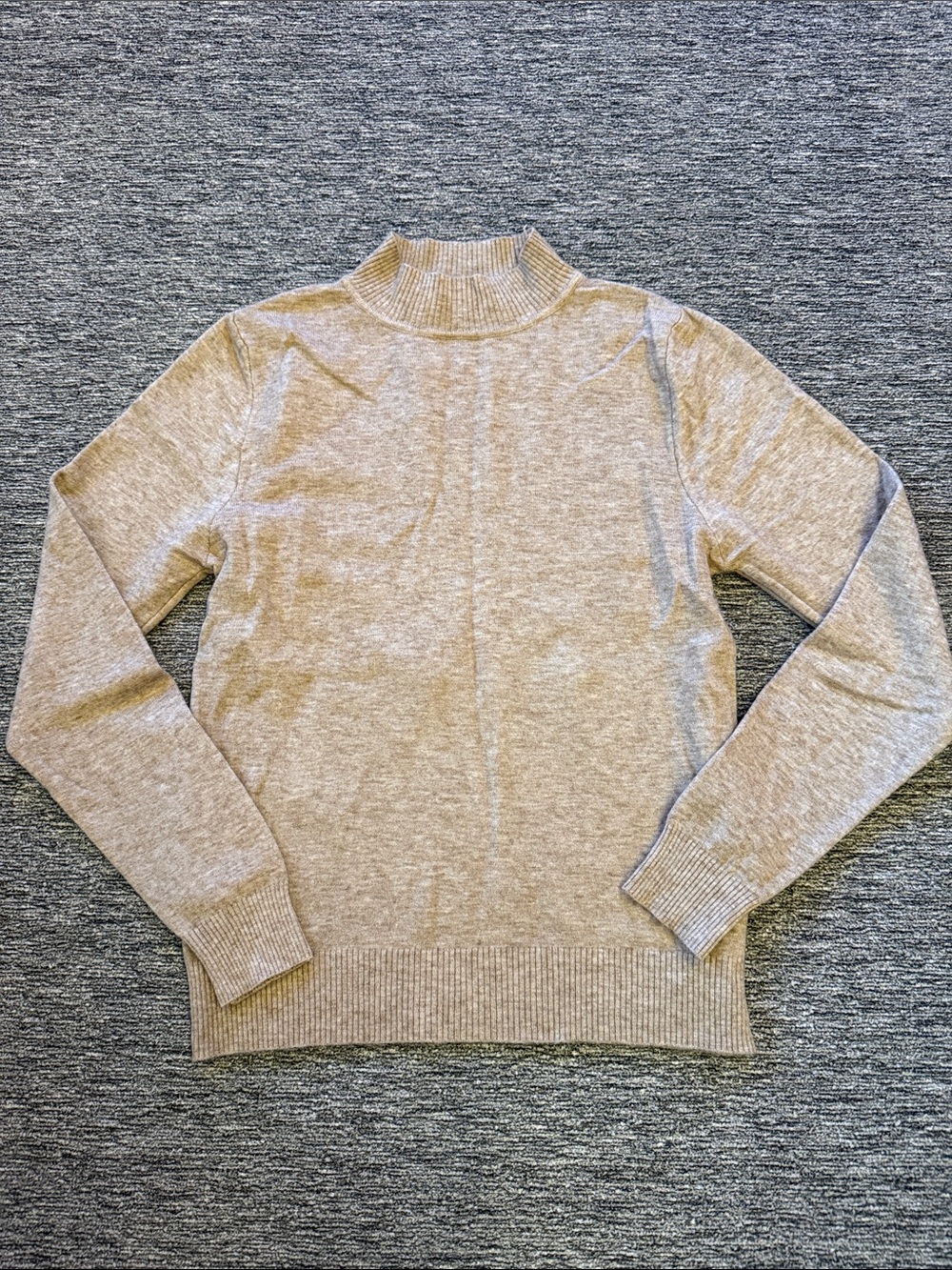 Women’s Cream Mock Neck Sweater